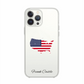 USA Map phone case with flag