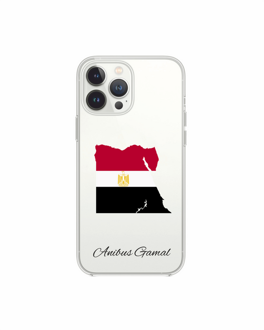 Egypt Map phone case with flag