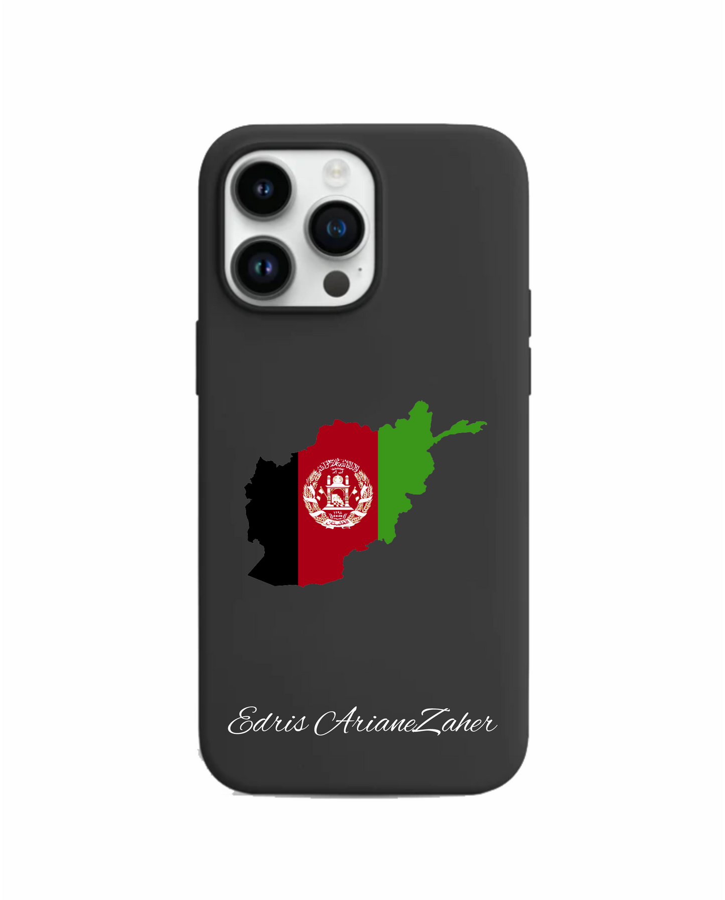 Afghanistan Map phone case with flag