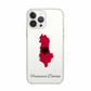 Albania Map phone case with flag