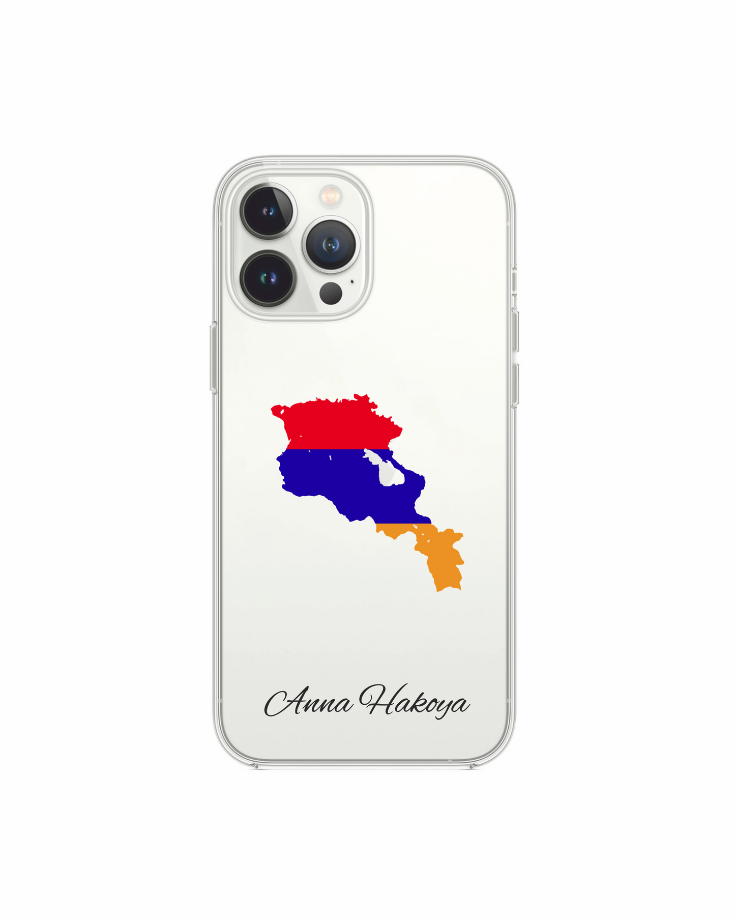 Armenia Map phone case with flag