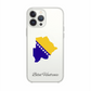 Bosnia Map phone case with flag