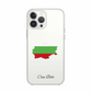 Bulgaria Map phone case with flag