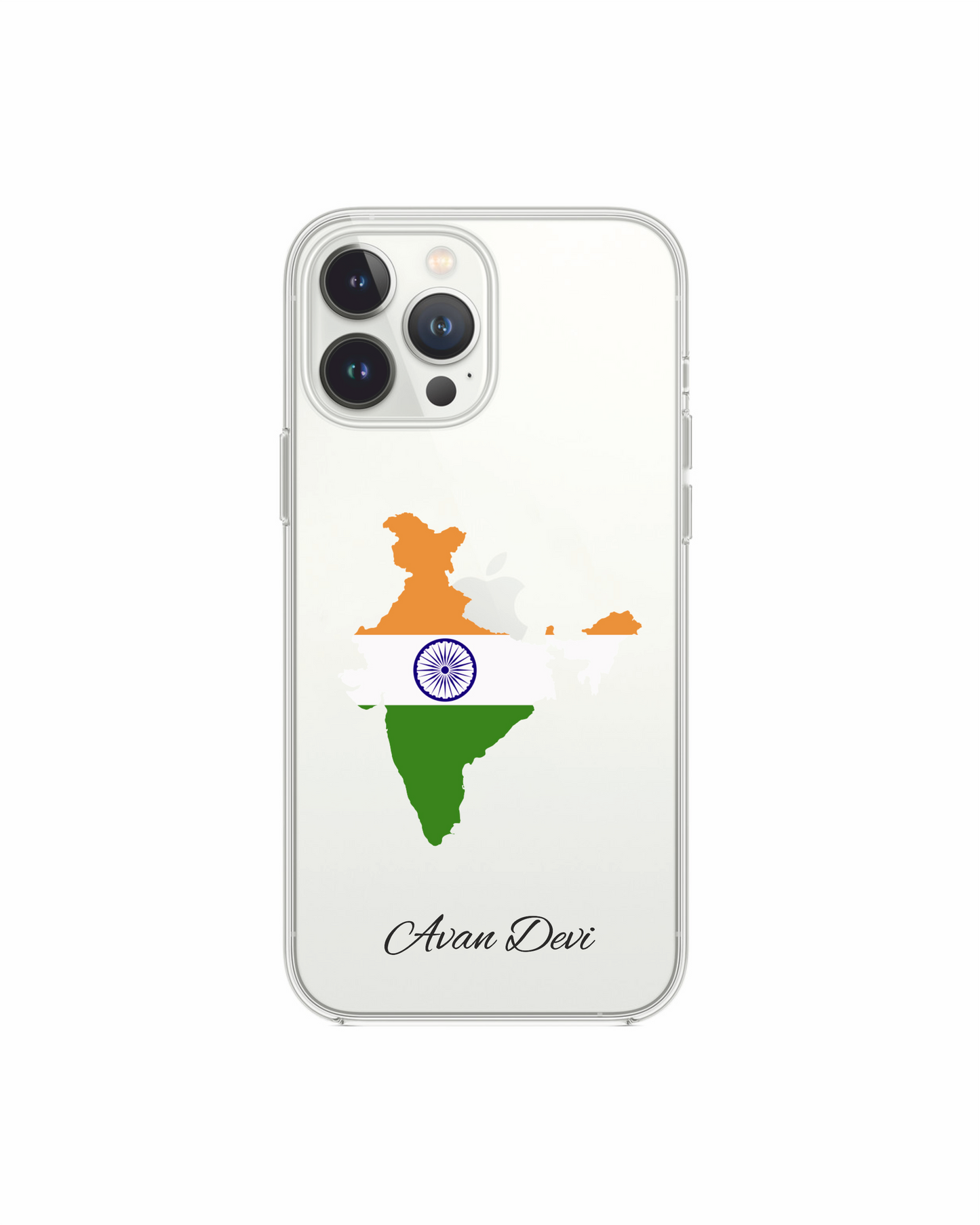 India Map phone case with flag