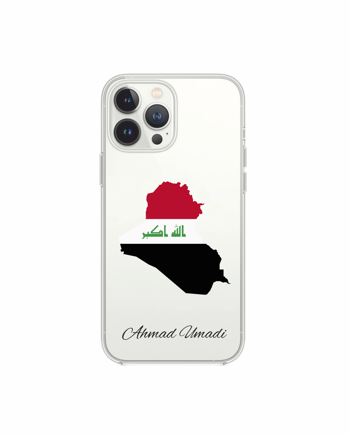 Iraq Map phone case with flag