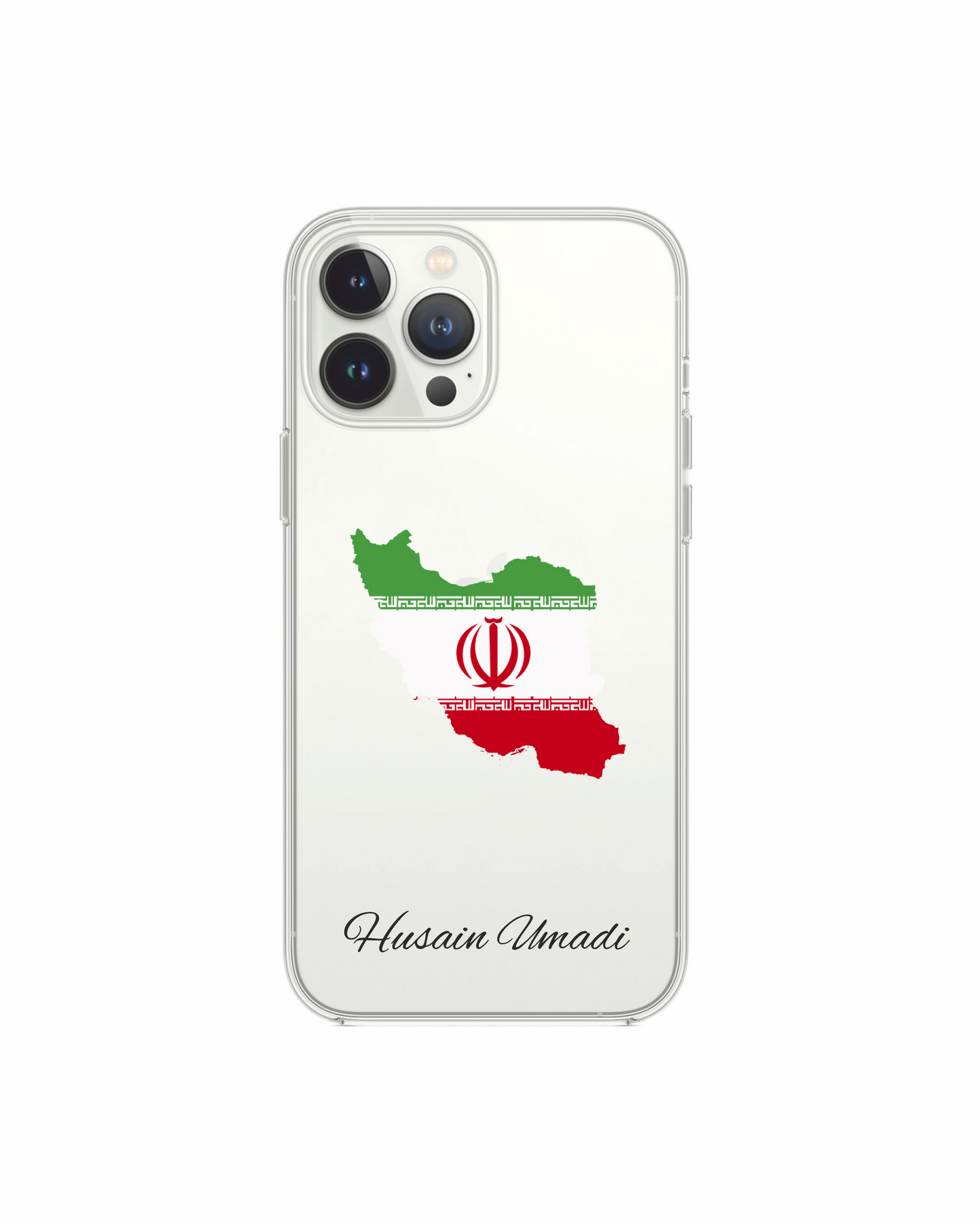 Iran Map phone case with flag