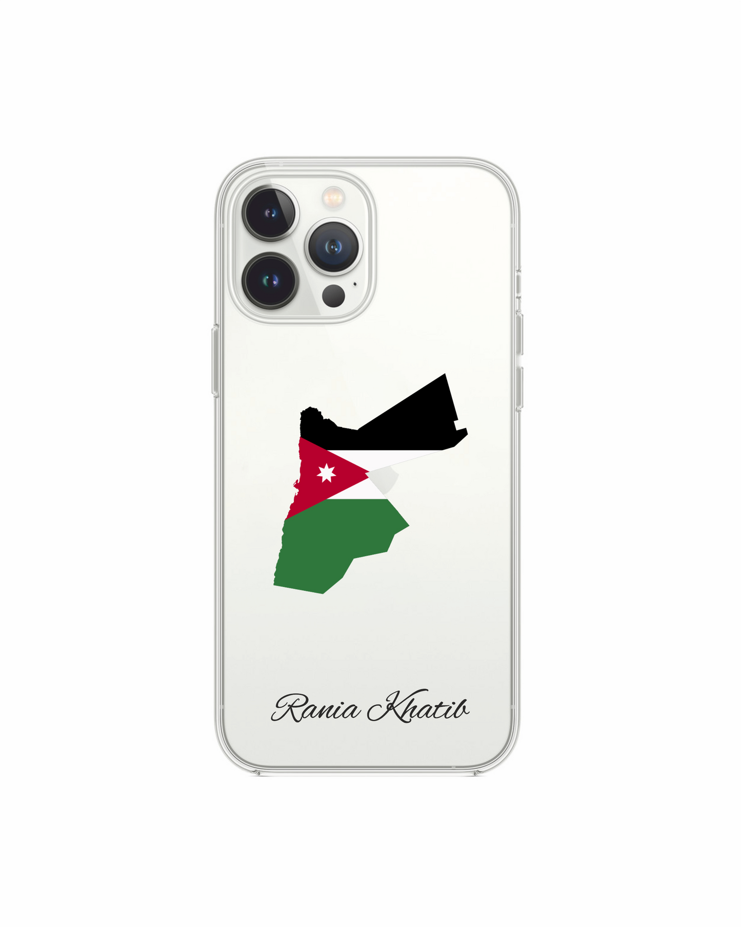 Jordan Map phone case with flag