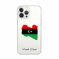 Libya Map phone case with flag