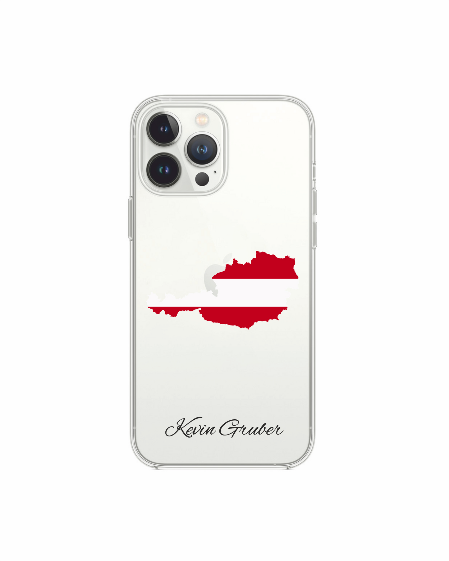 Austria Map phone case with flag