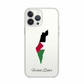 Palestine Map phone case with flag