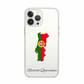 Portugal Map phone case with flag