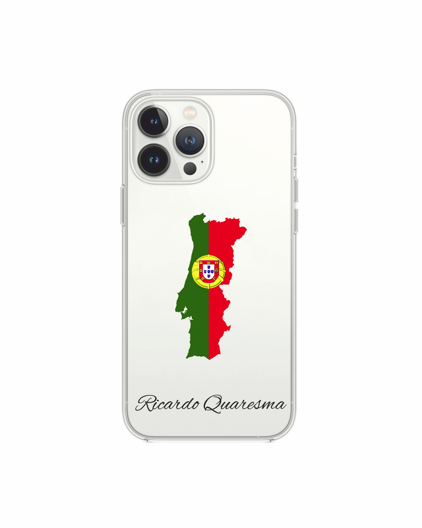 Portugal Map phone case with flag