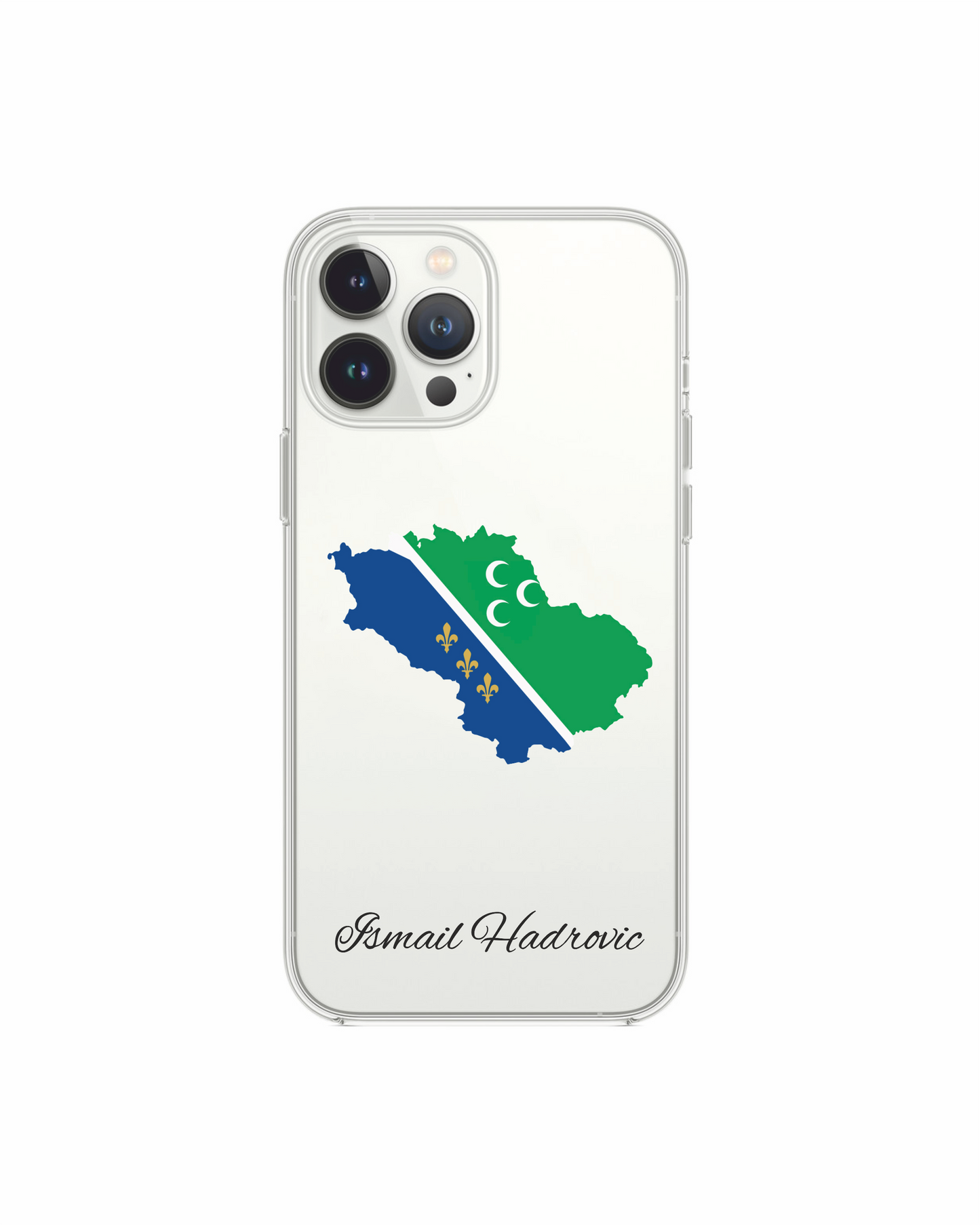 Sandzak Map phone case with flag