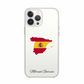 Spain Map phone case with flag