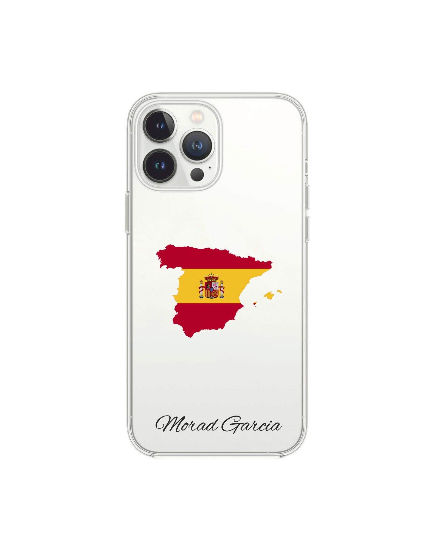 Spain Map phone case with flag