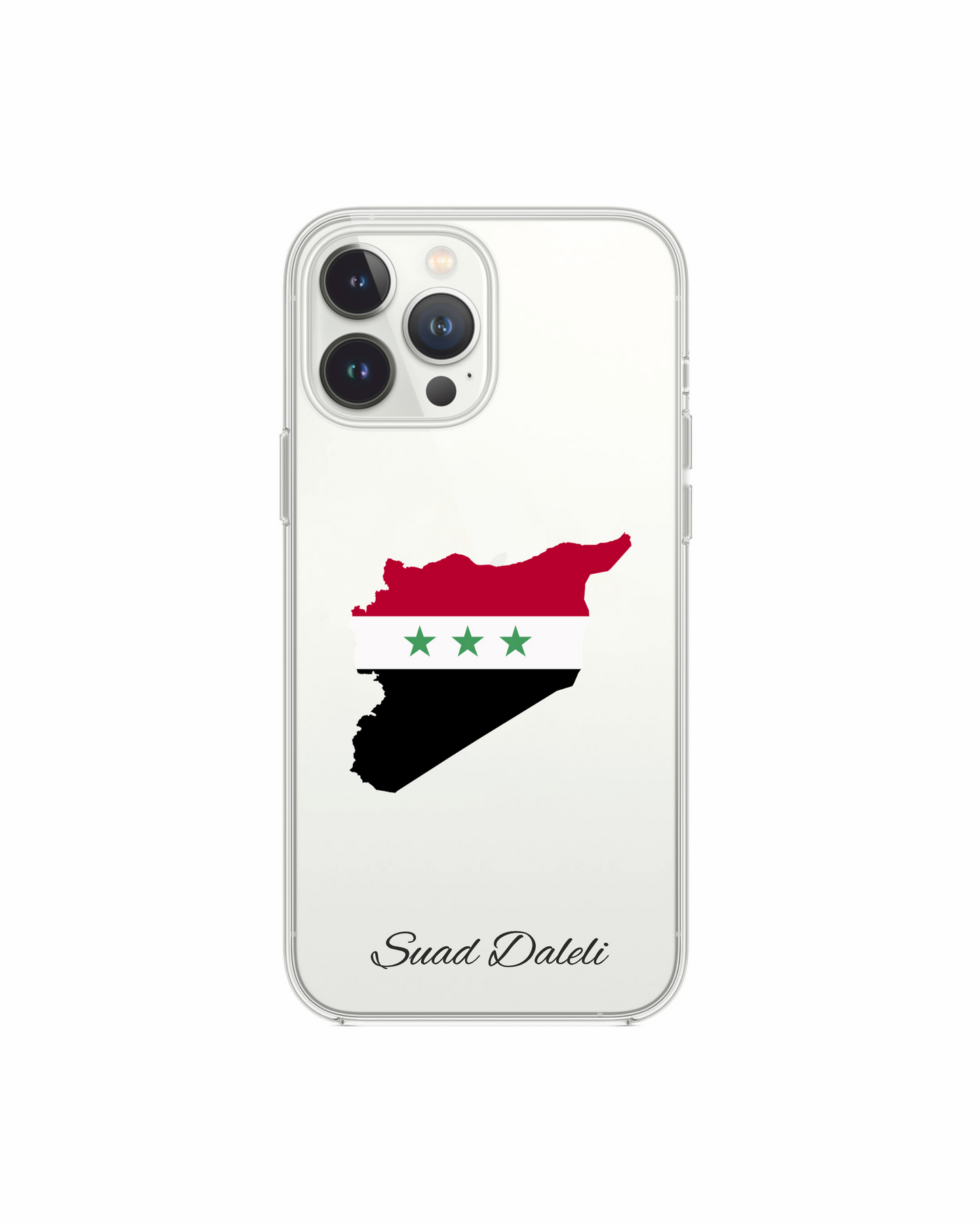 Syria Map phone case with flag