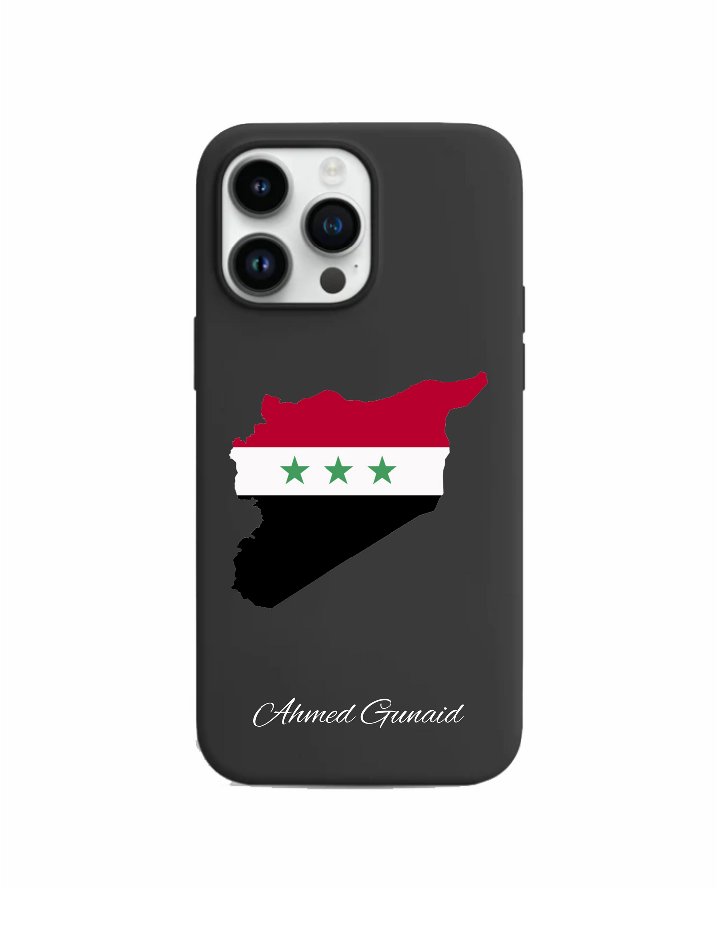 Syria Map phone case with flag