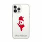 Tunisia Map phone case with flag