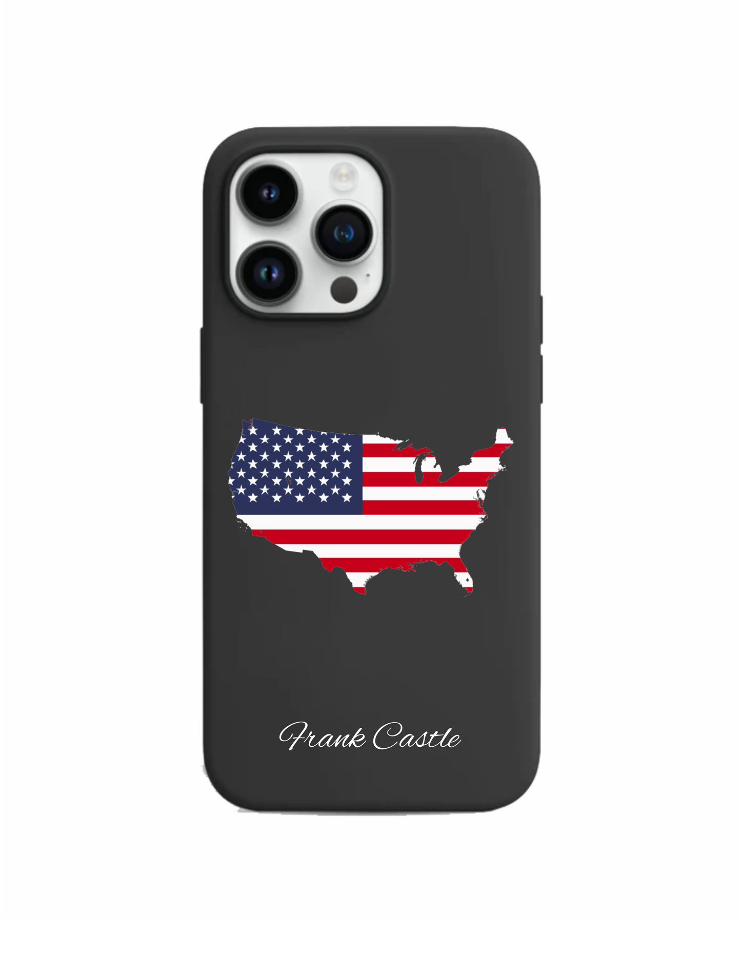 USA Map phone case with flag