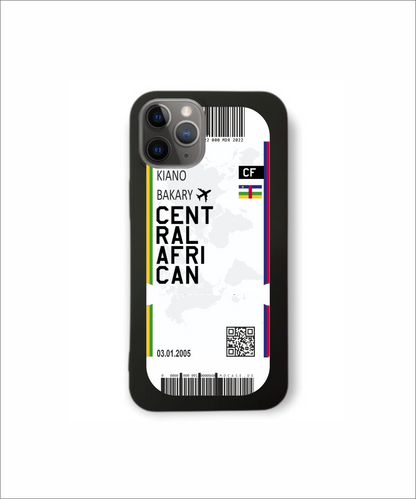 Mobile phone case in ticket design - Central Africa