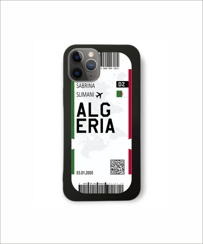 Mobile phone case in ticket design - Algeria