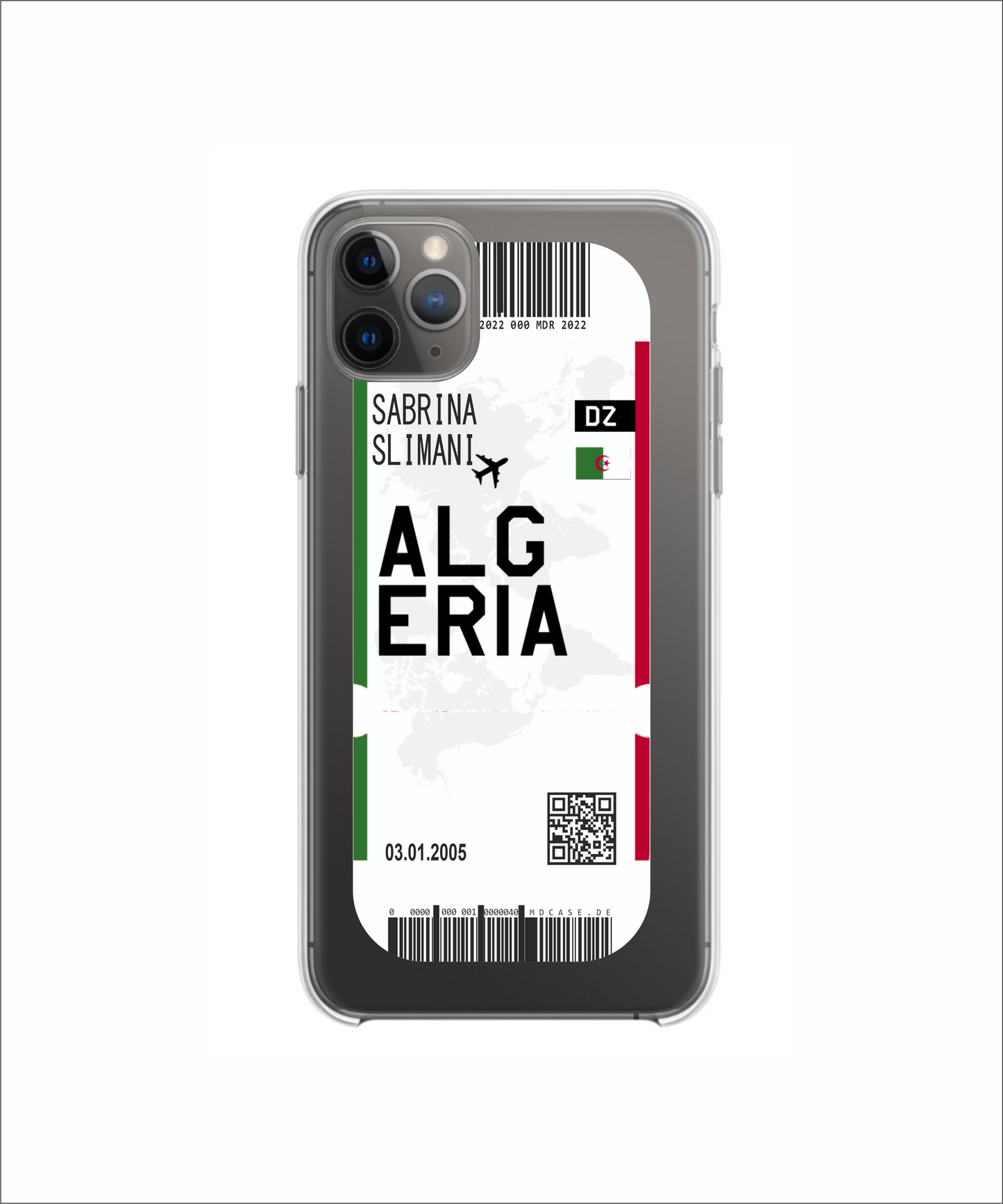 Mobile phone case in ticket design - Algeria