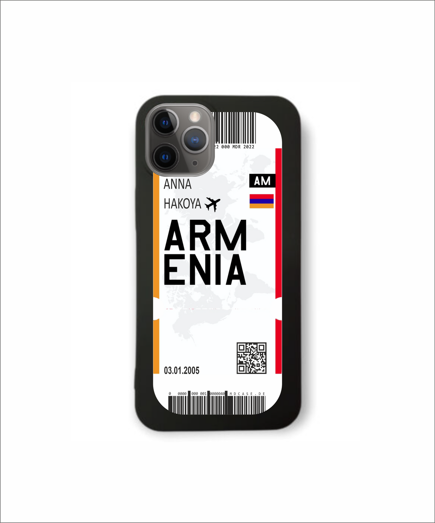 Mobile phone case in ticket design - Armenia