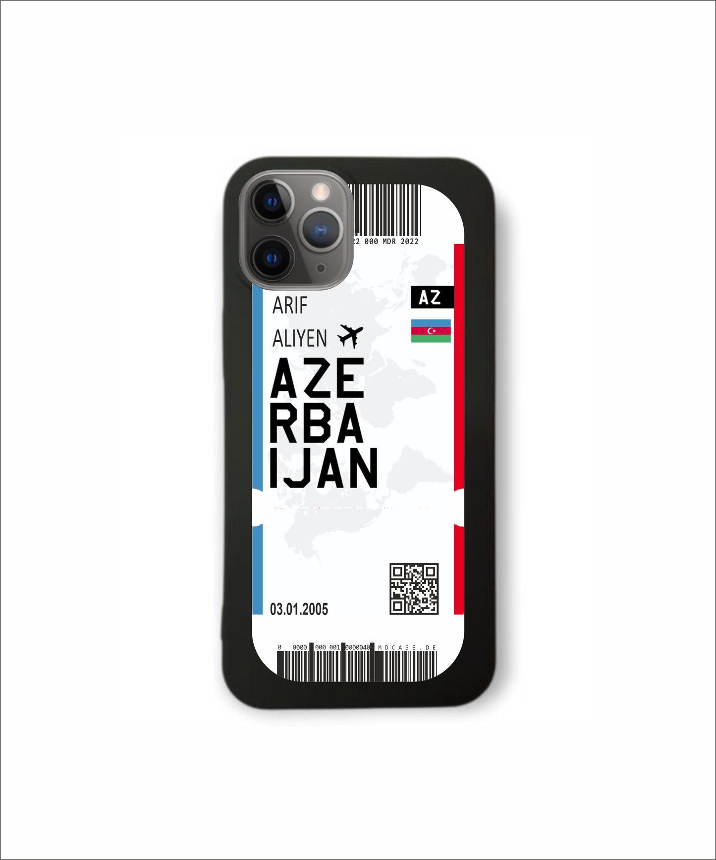 Mobile phone case in ticket design - Azerbaijan