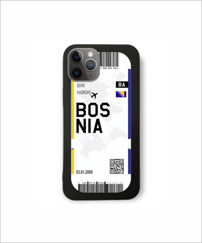 Mobile phone case in ticket design - Bosnia