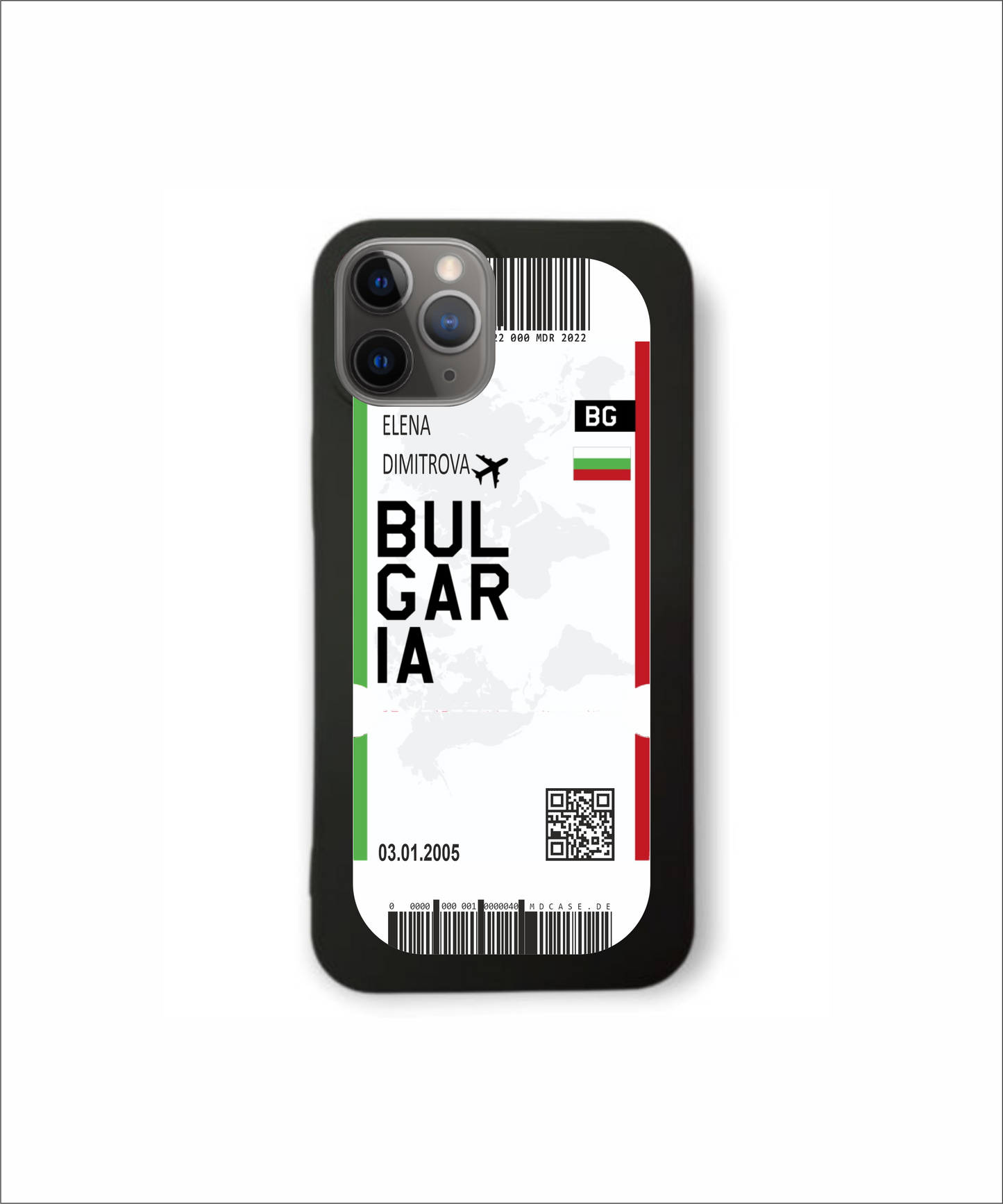 Mobile phone case in ticket design - Bulgaria