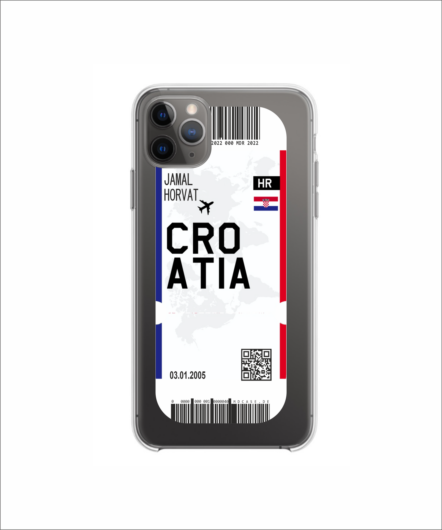 Mobile phone case in ticket design - Croatia