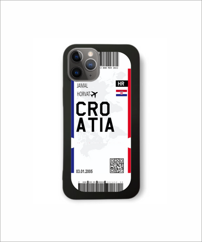 Mobile phone case in ticket design - Croatia