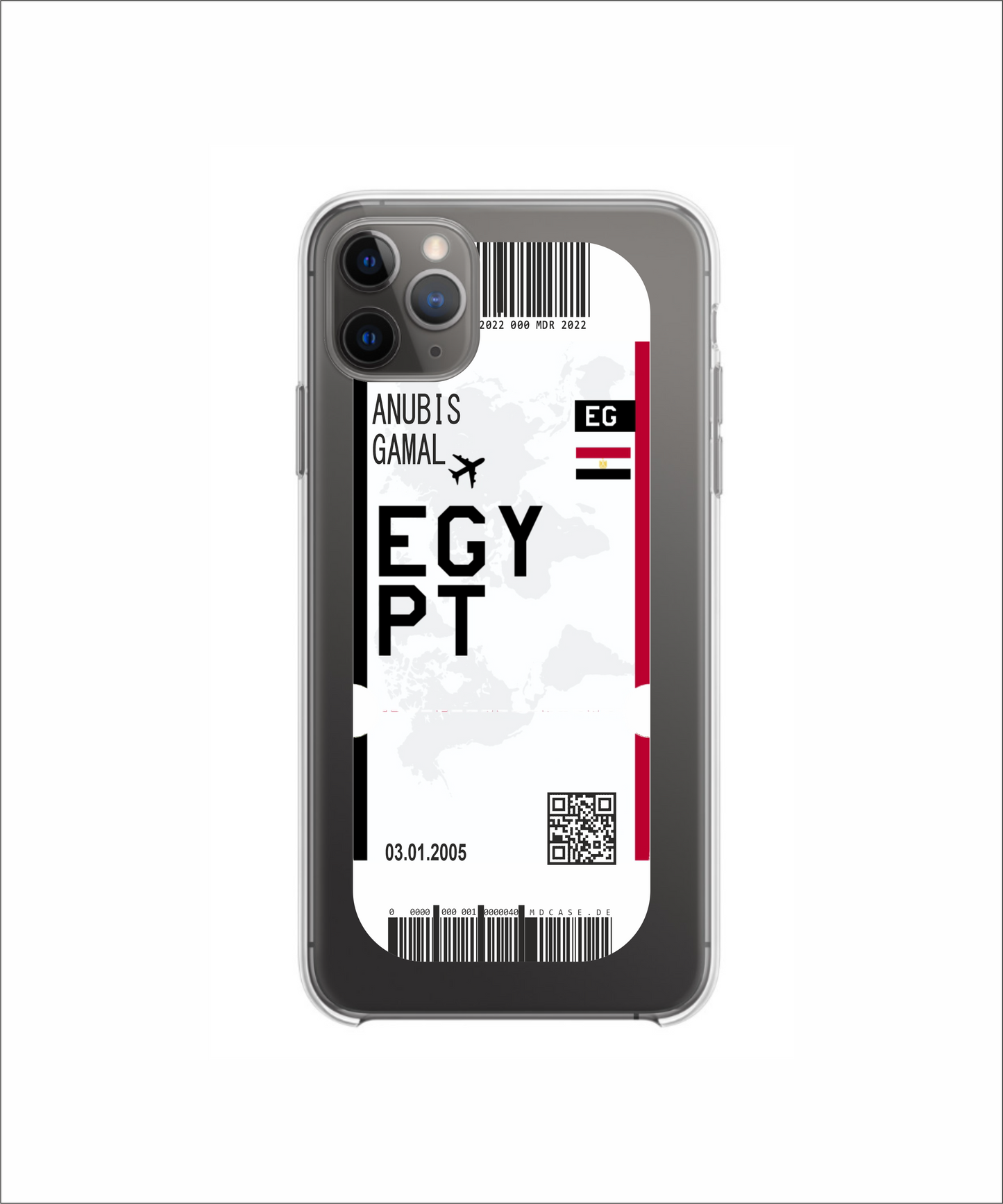 Mobile phone case in ticket design - Egypt