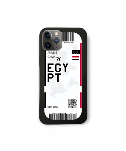 Mobile phone case in ticket design - Egypt