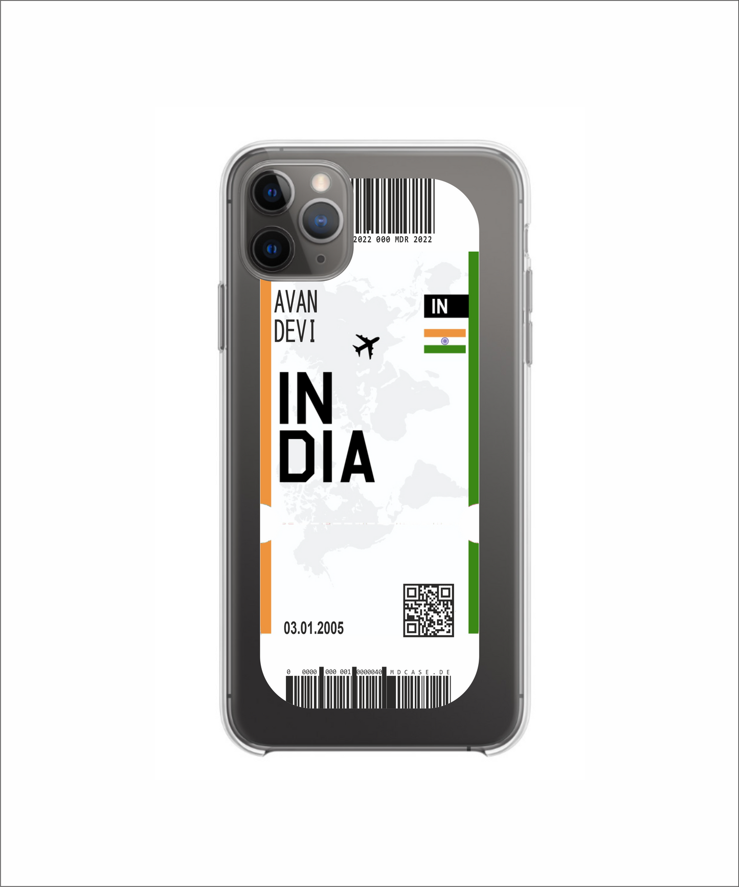 Mobile phone case in ticket design - India