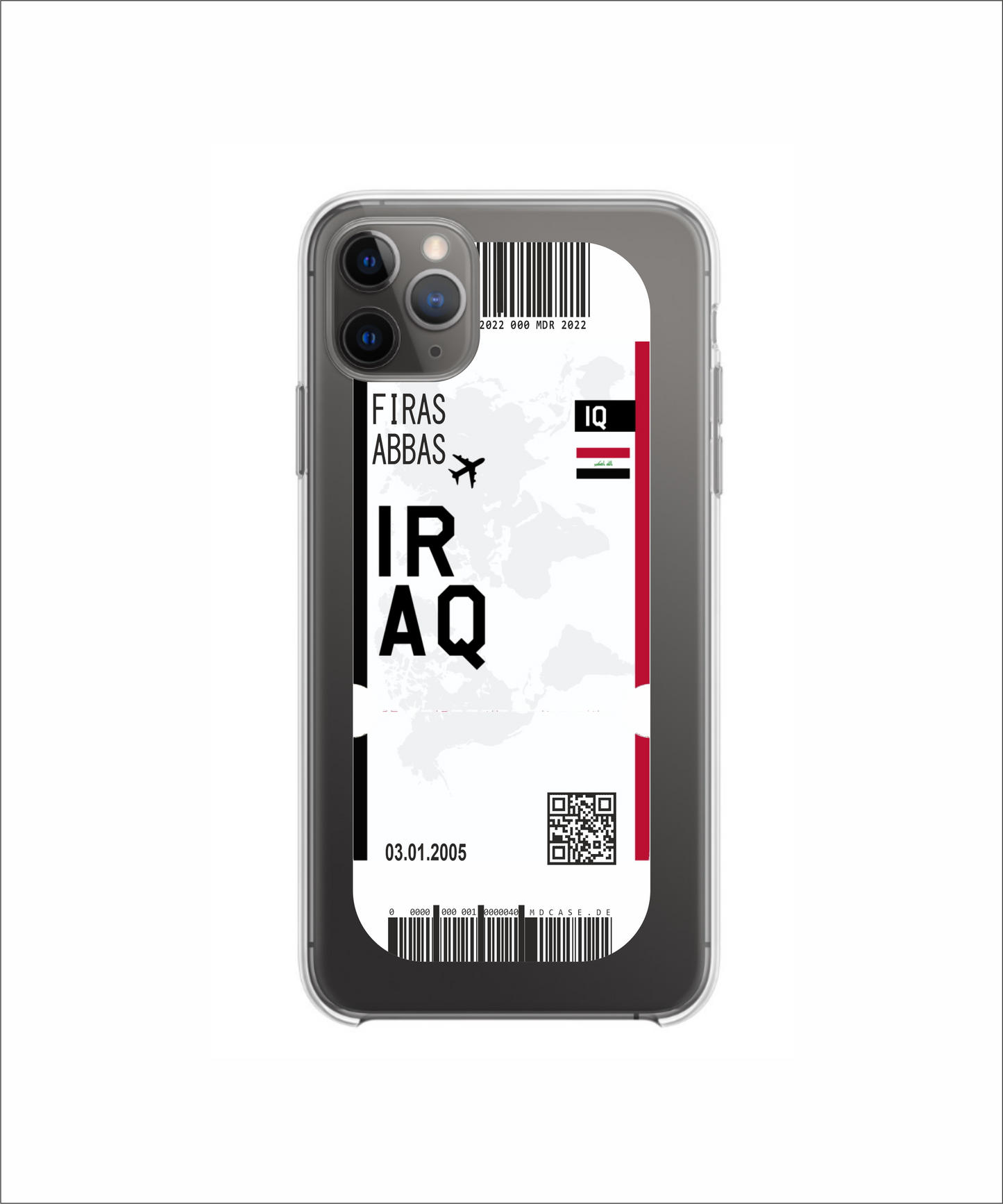 Mobile phone case in ticket design - Iraq