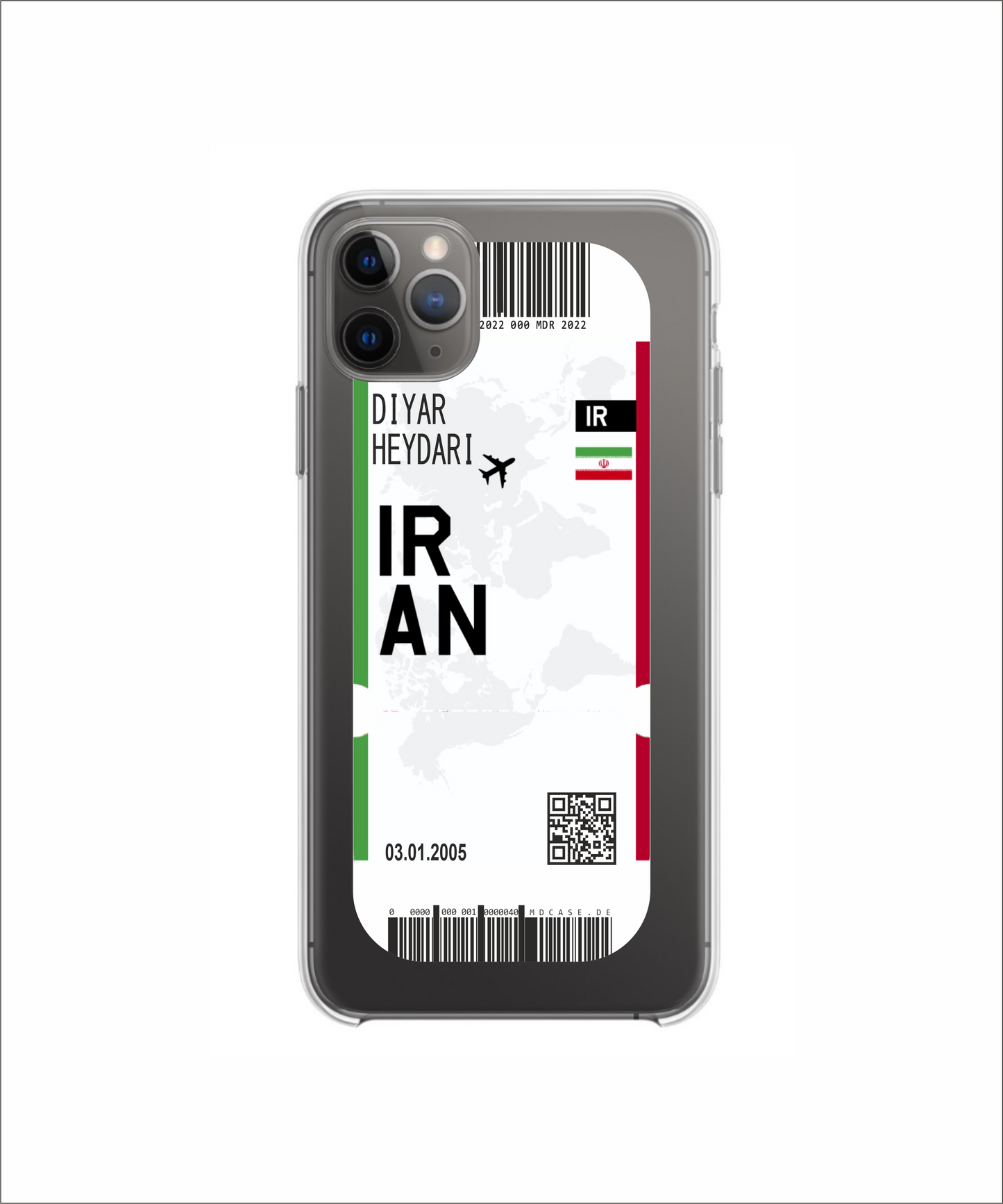 Mobile phone case in ticket design - Iran