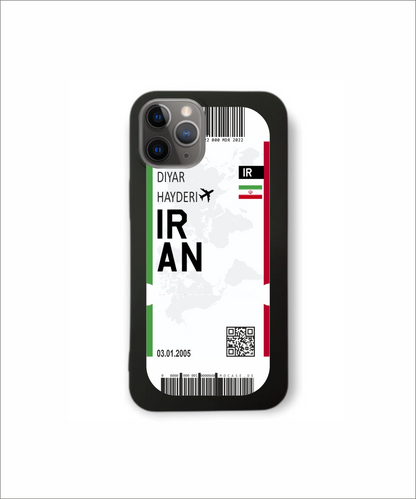 Mobile phone case in ticket design - Iran