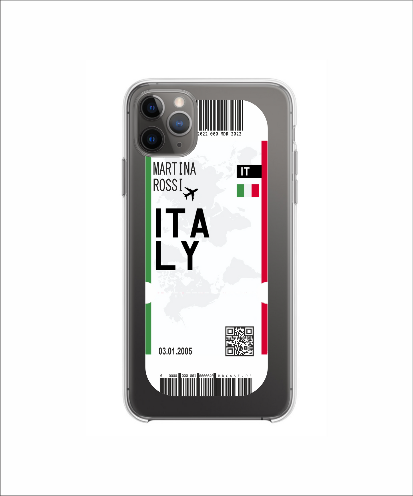 Mobile phone case in ticket design - Italy