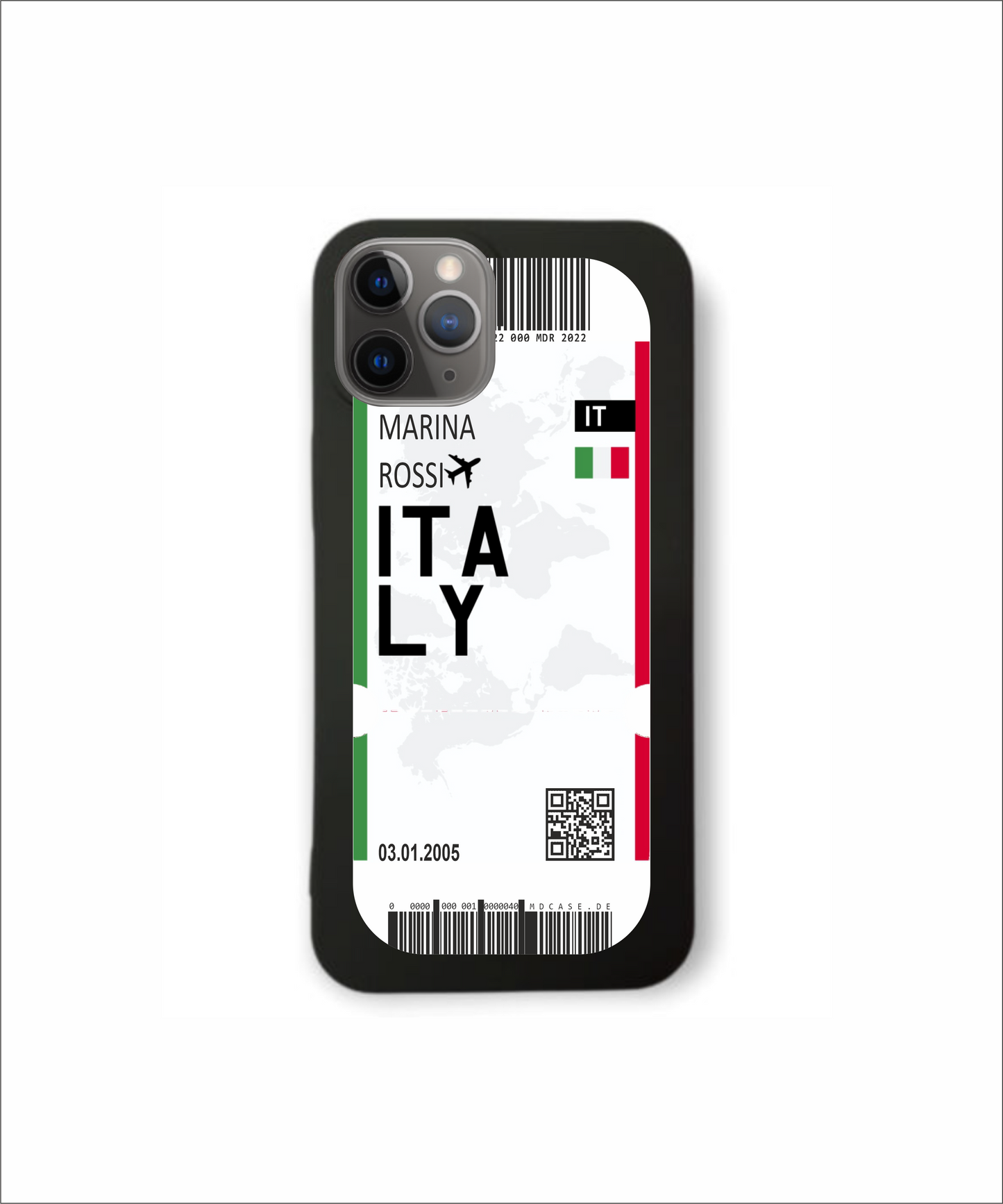 Mobile phone case in ticket design - Italy