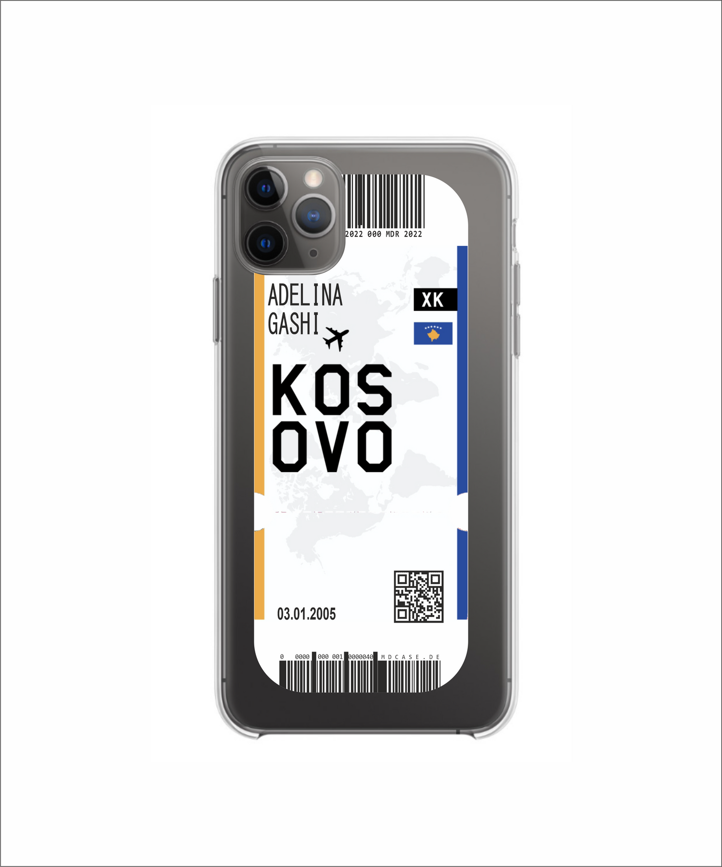 Mobile phone case in ticket design - Kosovo