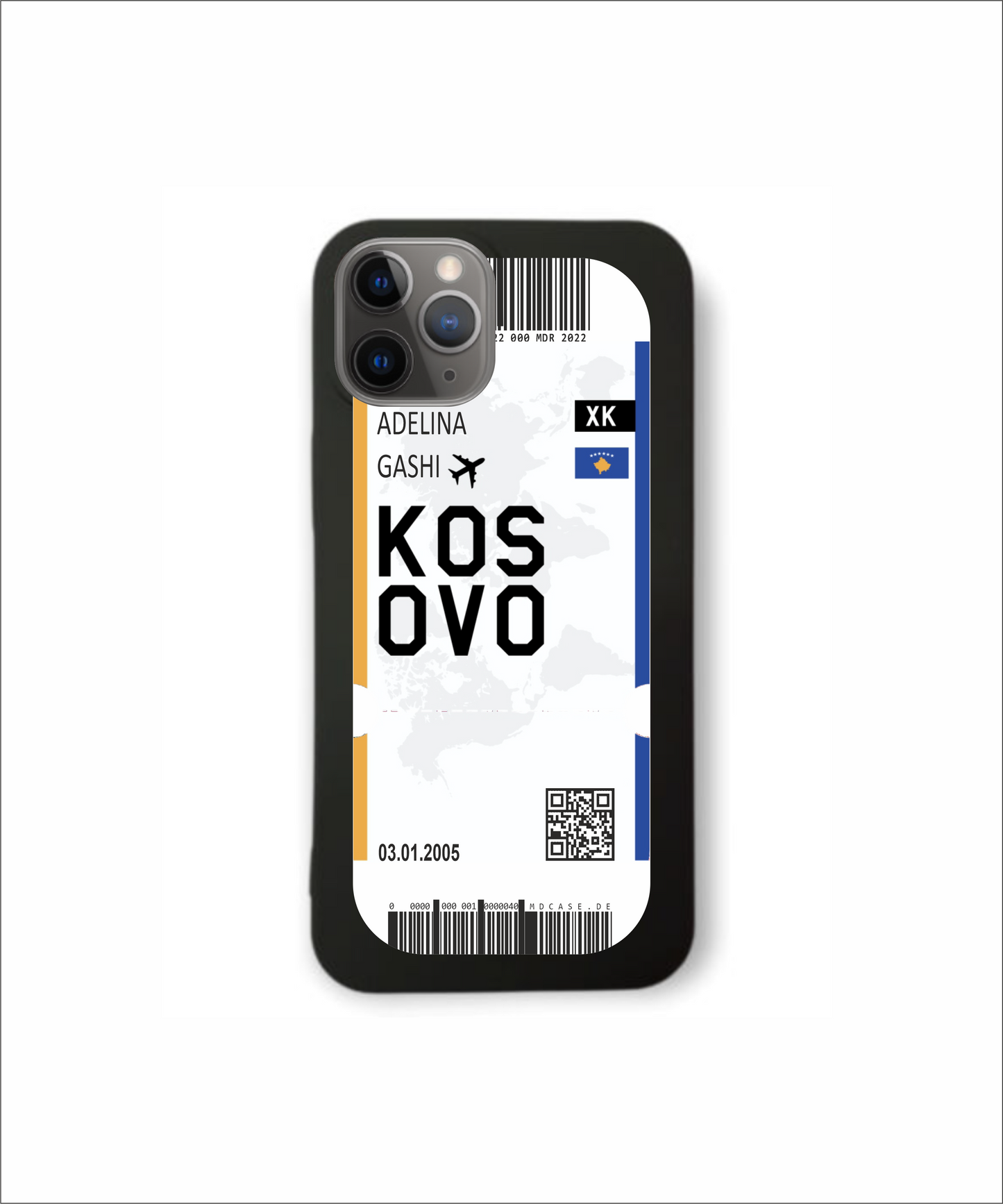 Mobile phone case in ticket design - Kosovo