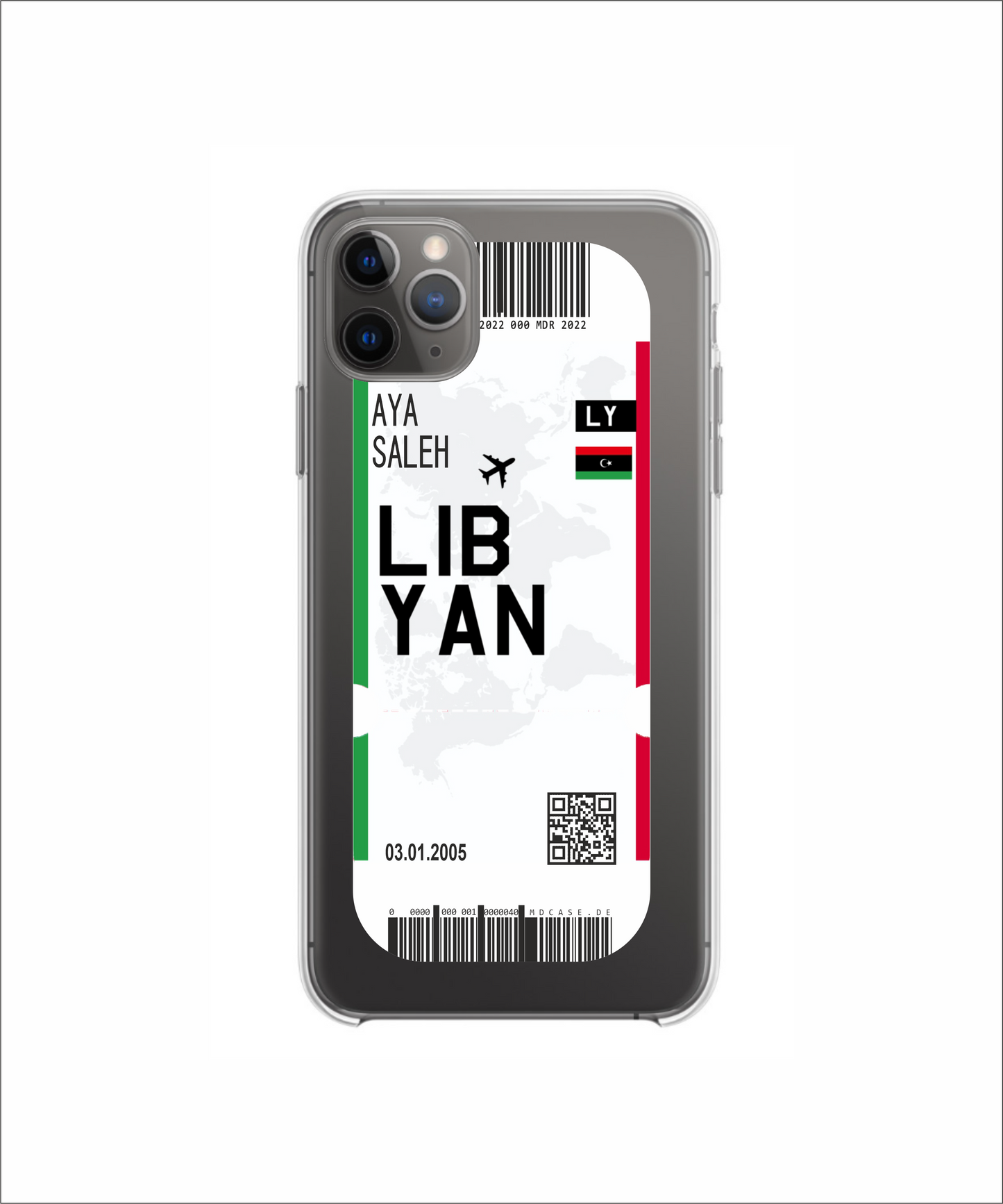 Mobile phone case in ticket design - Libya