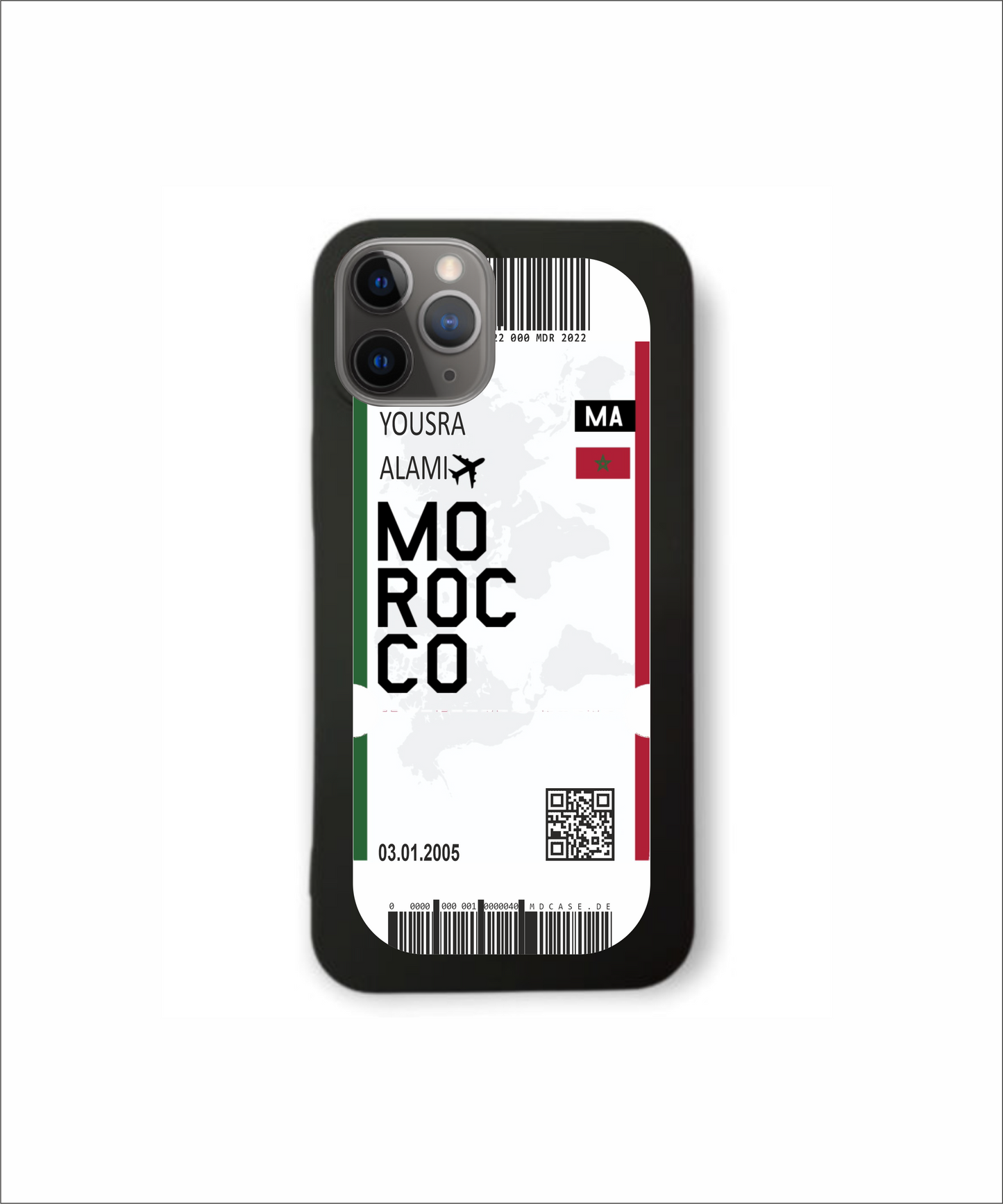 Mobile phone case in ticket design - Morocco