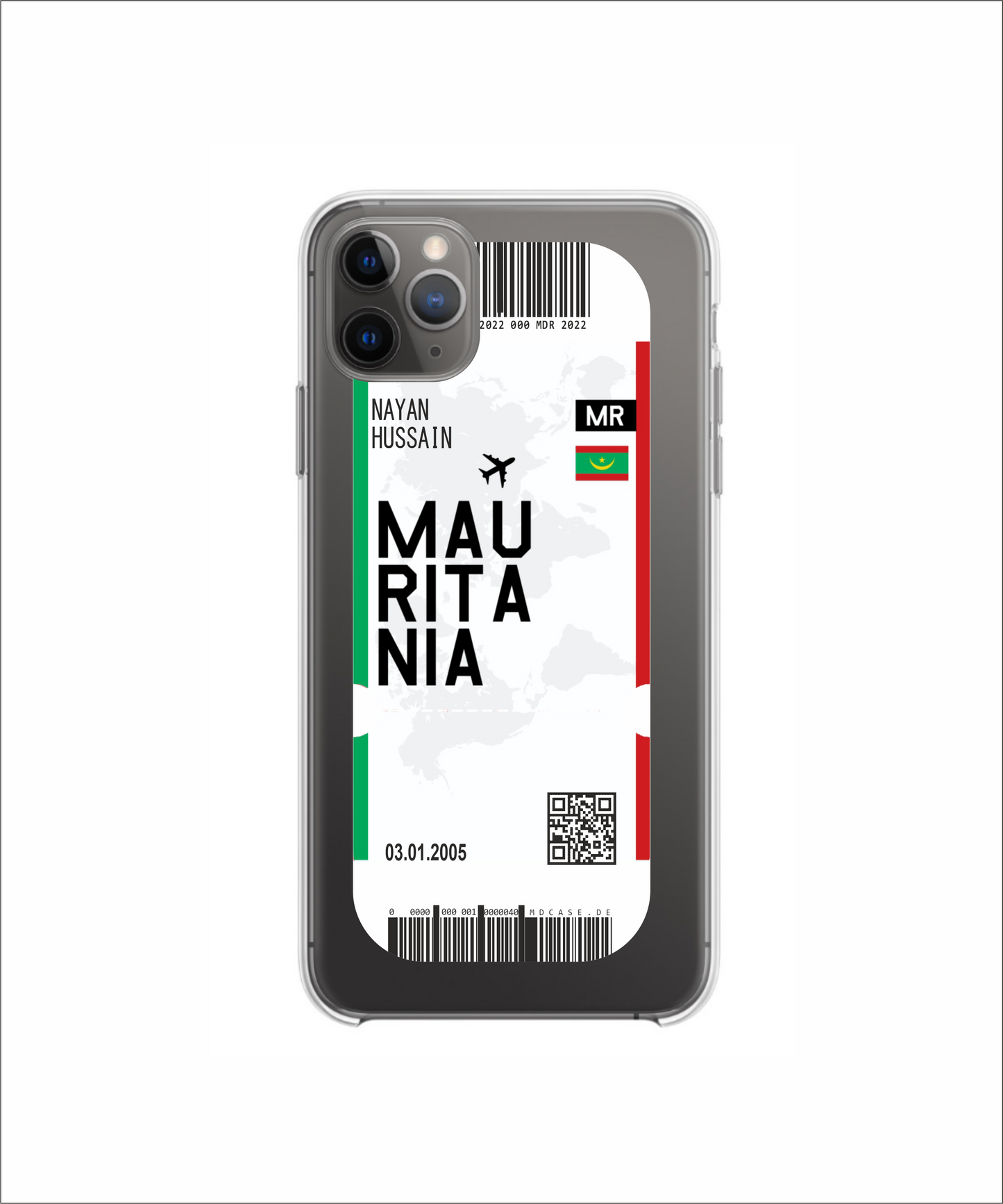 Mobile phone case in ticket design - Mauritania