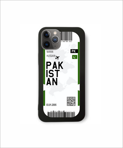 Mobile phone case in ticket design - Pakistan