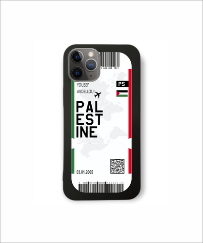 Mobile phone case in ticket design - Palestine