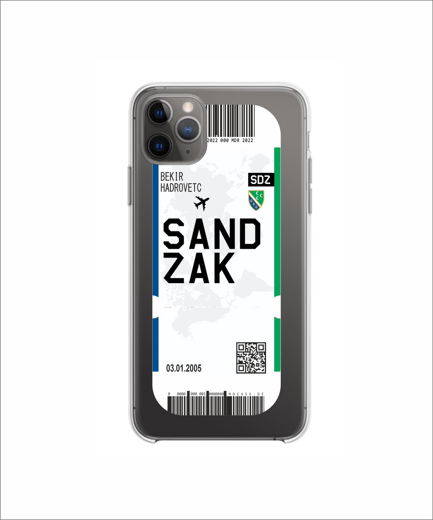 Mobile phone case in ticket design - Sandzak