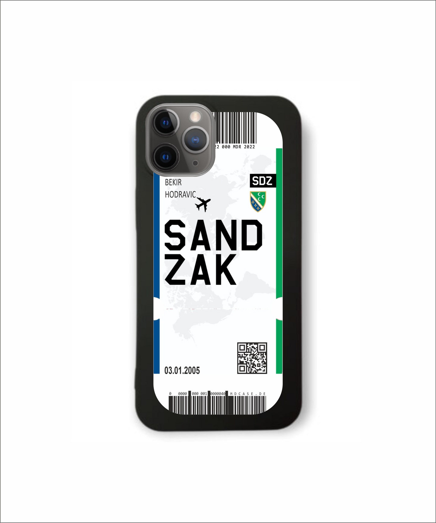 Mobile phone case in ticket design - Sandzak