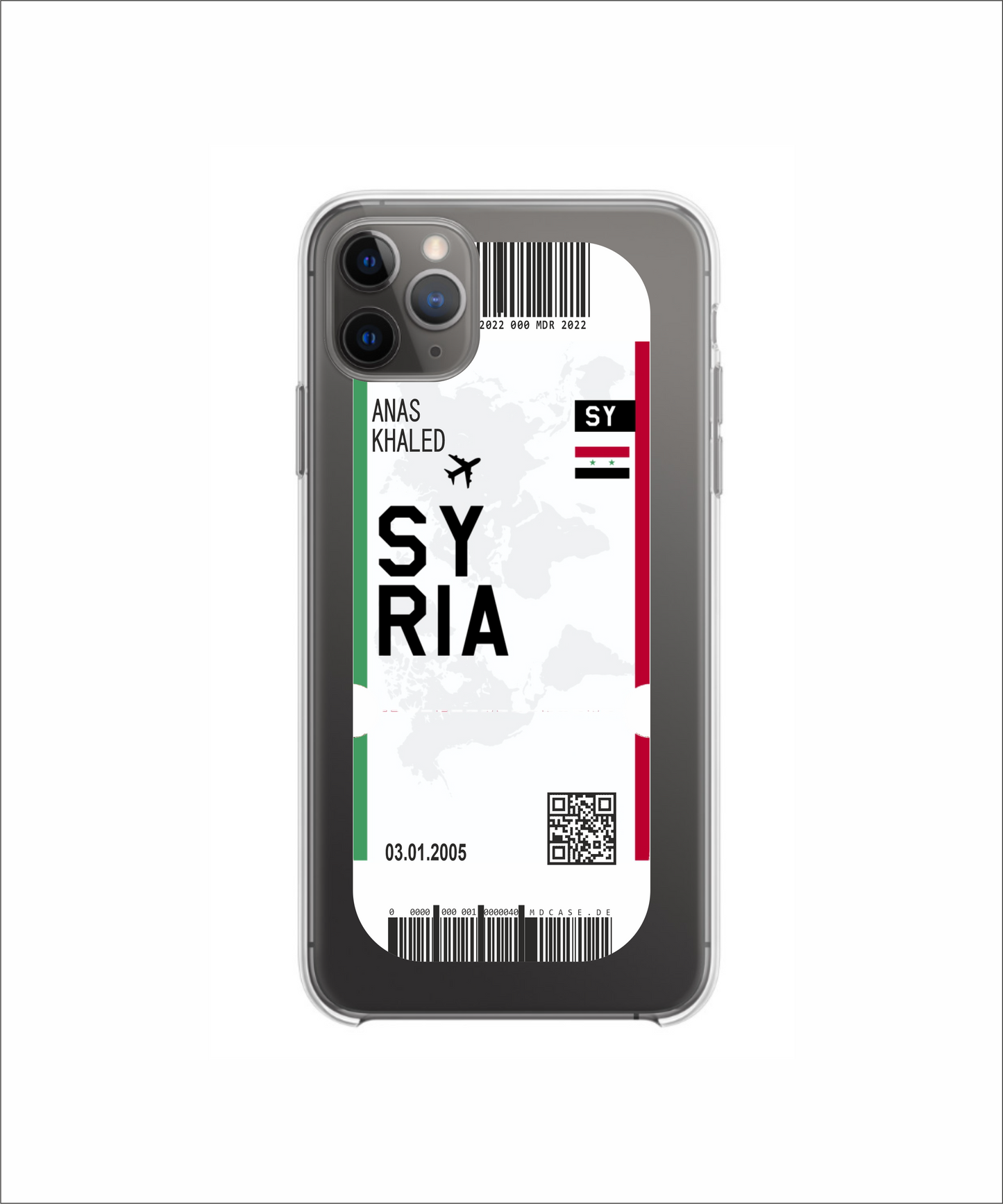 Mobile phone case in ticket design - Syria